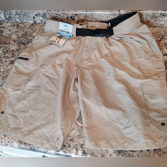 Men's Tan Cargo Shorts - Picture 1 of 6
